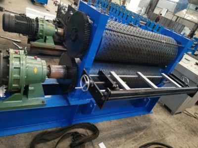 Steel plate embossing machine