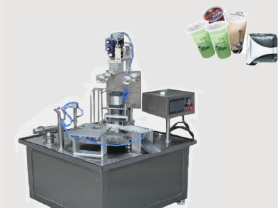 Full automatic rotary table filling vacuum sealing machine / 4