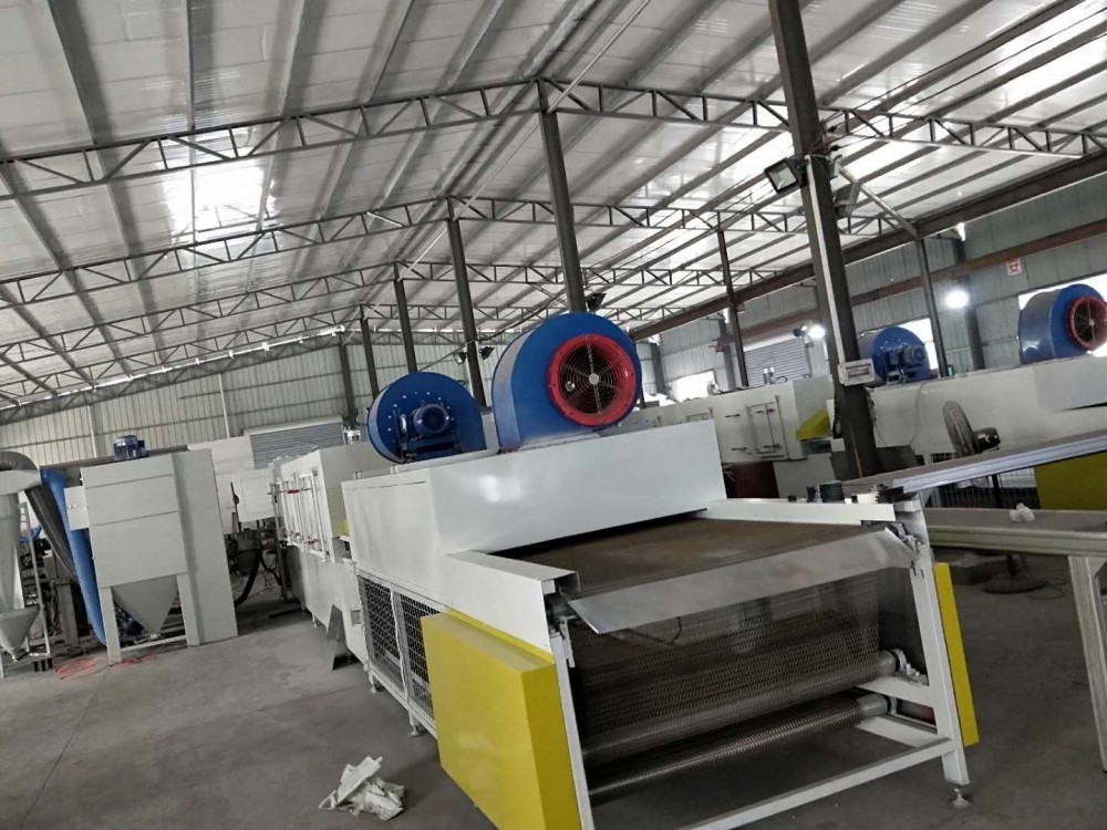European powder spraying line drying channel