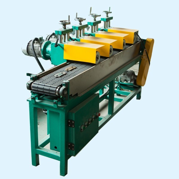 Brake pad steel back deburring machine