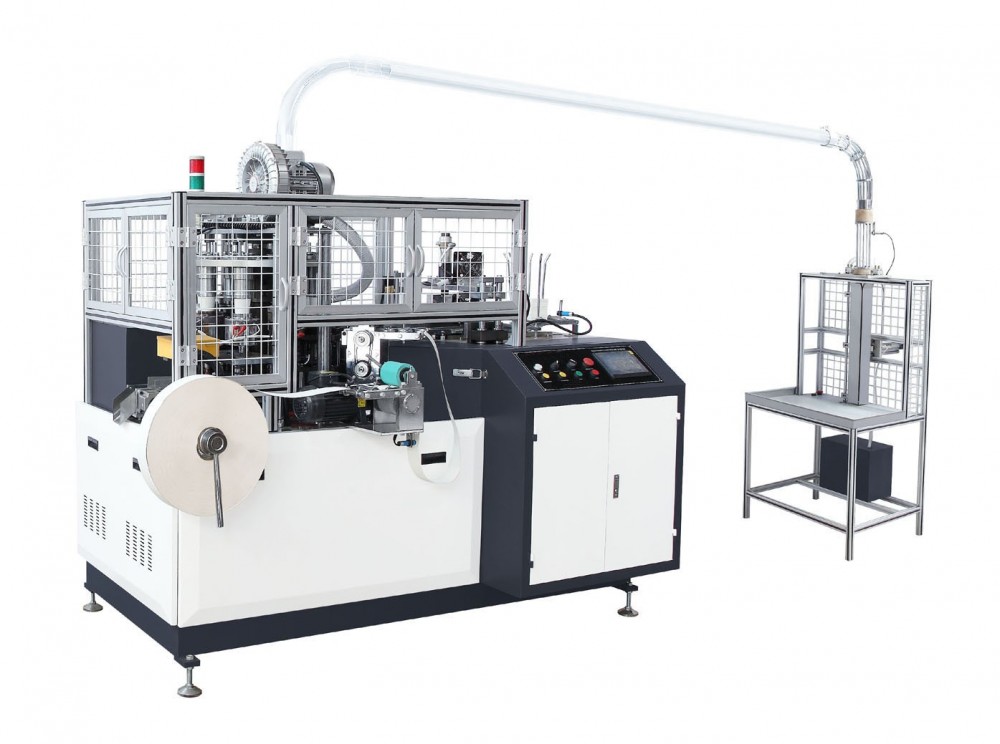 Single plate paper cup machine