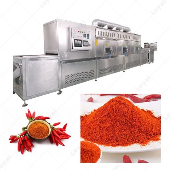 Continuous Paprika Powder Microwa