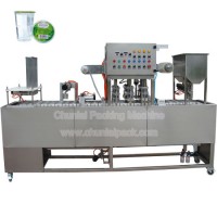 180ml Mineral Water Cup Washing Filling Sealing Machine 4 Lines 250ml Liquid Cup Plastic Film/Alumin