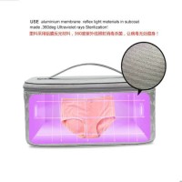 UVC Plus Ozone Sterilization Big UV Bag Wireless Charger Multifunctional Disinfection Box UV Lamp UV