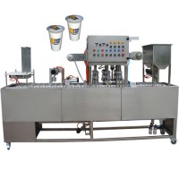 Cup Washing Filling Sealing Machine Automatic Mineral Water 180 Ml Plastic Cup Film/Foil Packaging M