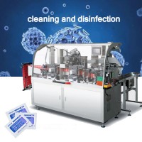 Full Automatic Single Sterilization Alcohol Pad Wet Tissue Packing Machine