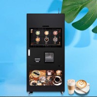 New CB Approved Commercial Coffee Vending Machine with Cashless Payment Auto Cleaning System