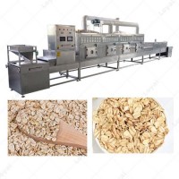 High Efficiency Continuous Microwave Oatmeal Sterilization Drying Machine