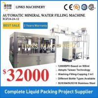PLC Automatic Cup Water Liquid Filling Sealing Machines with UV Sterilization and Auto Date Printing