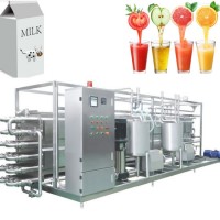 Automatic Food Sterilization Equipment Tubular Milk and Juice Pasteurizer Machine