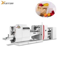Fully Automatic Roll Paper Feed V Bottom Bakery Brown Kraft Food Carry Bag Open Mouth Paper Bag Maki