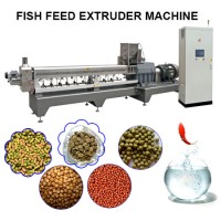 Large Capacity Twin Screw Extruder Pet Food Processing Floating Sinking Fish Feed Pellet Machine