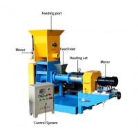 Animal Aquarium Pet Dog Cat Floating Fish Feed Pellet Production Machine Snacks Food Processing Maki