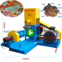 Diesel Engine Floating Fish Feed Pellet Machine / Fish Feed Pellet Extruder Machine