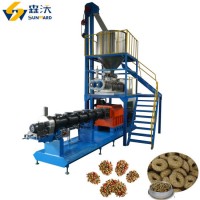 Large Scale 1 - 3 T / H Aminal Pet Dog Cat Food Fish Feed Processing Making Machine