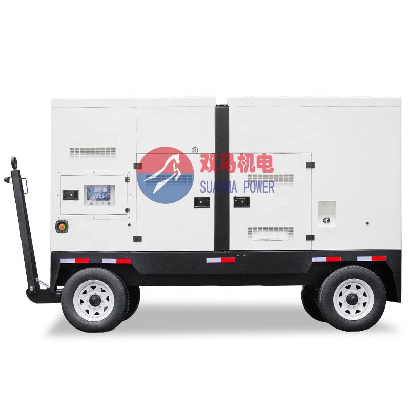Silent mobile diesel generator