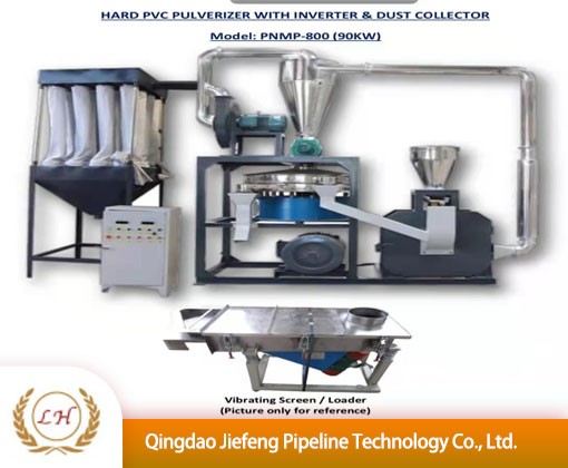 Hard PVC pulverizer with inverter & dust collector