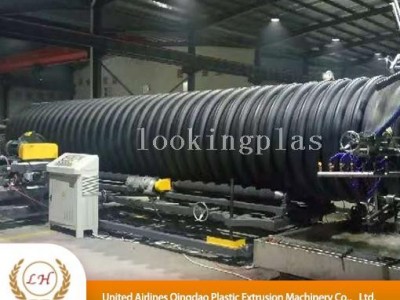 Plastic spiral pipe machine