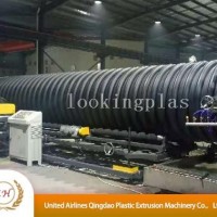 Plastic spiral pipe machine