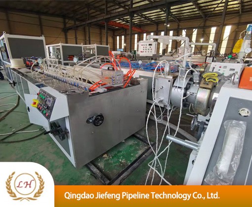 PVC profile extrusion line