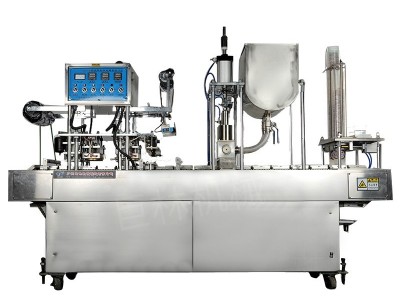 Filling and sealing machine mung bean sand filling and sealing milk tea cup automatic filling and se / 5