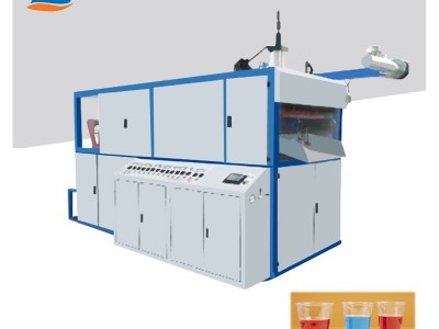 Cup thermoforming machine