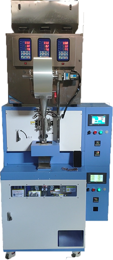 Small bag feeding and packaging machine