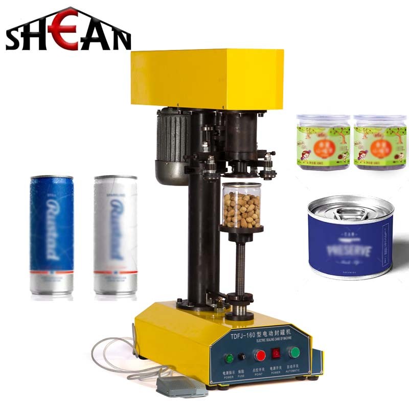 Tin can sealing machine