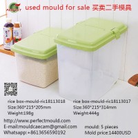 Rice box mould,kitchen storage canister,Home plastic square transparent moisture-proof storage box,u
