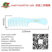 Comb-mould,mit Griff Close tine comb,small comb,Comb hair,both ends comb,used-mould,used-machine