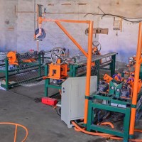 Chain link fence machine