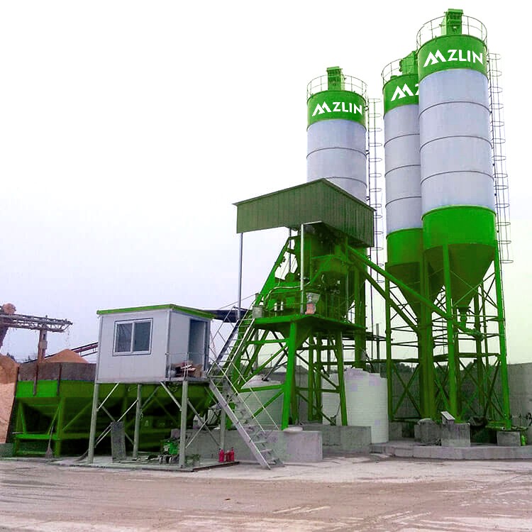 HZS35 trailer batching plant