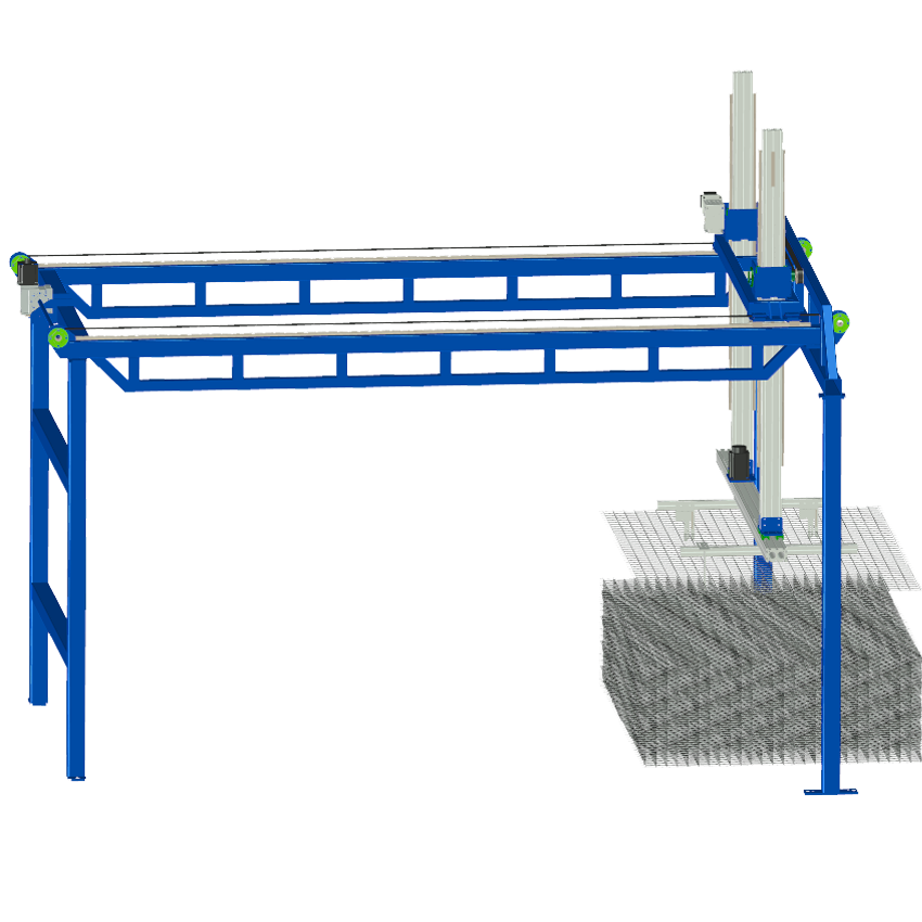 Automatic mesh stackingmachine