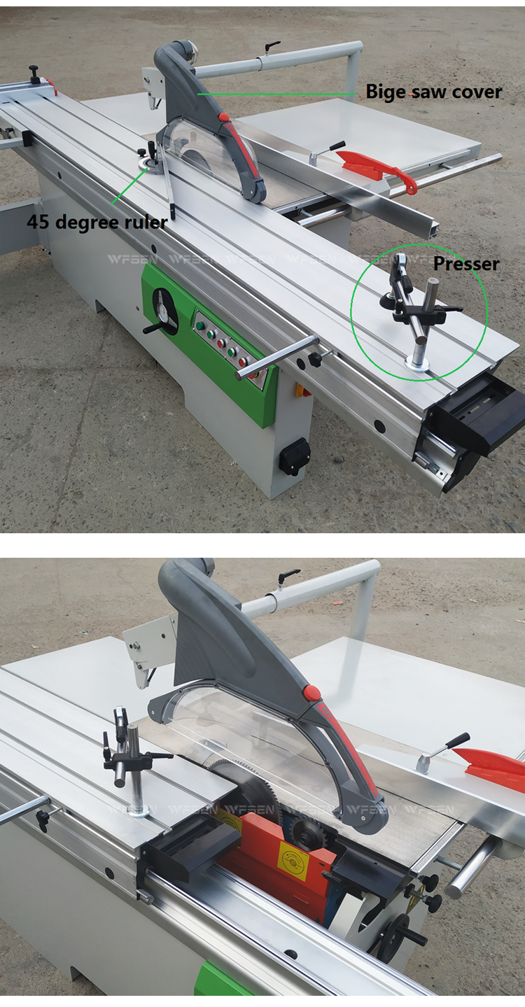 Qingdao Precision Cheap Price Auto Wood cutting Sliding Table Panel Saw Machine For Woodworking