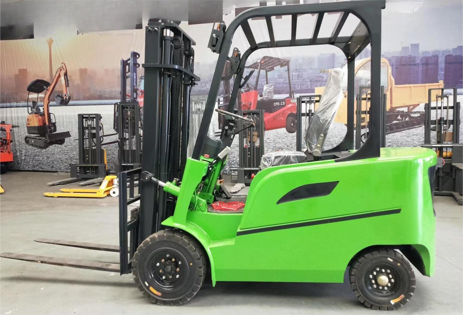 2ton 2000kg Diesel Forklift Truck