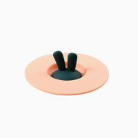 Factory Customized Cute Rabbit Ear FDA Silicone Cup Covers Dustproof Cup Lids
