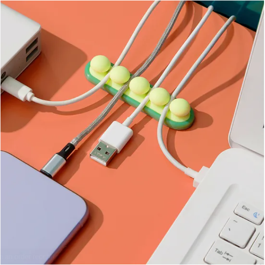 Jy08 Pea Cable Clips USB Cable Organizer Charging Cord Holder / 2