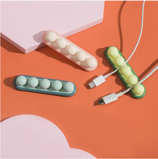 Jy08 Pea Cable Clips USB Cable Organizer Charging Cord Holder / 3