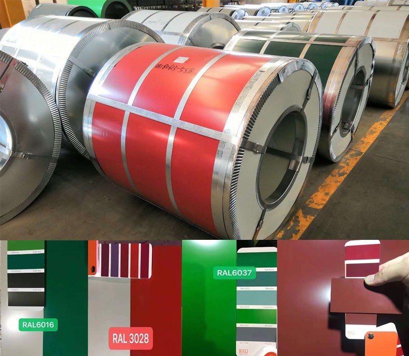 ral 6023 ppgi steel coil prepainted galvanized ppgi color coated steel coil PPGI / 4