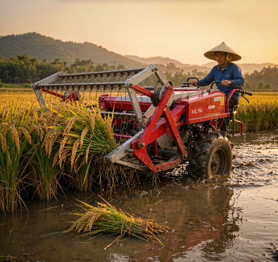 Walk-behind mini harvester / 3