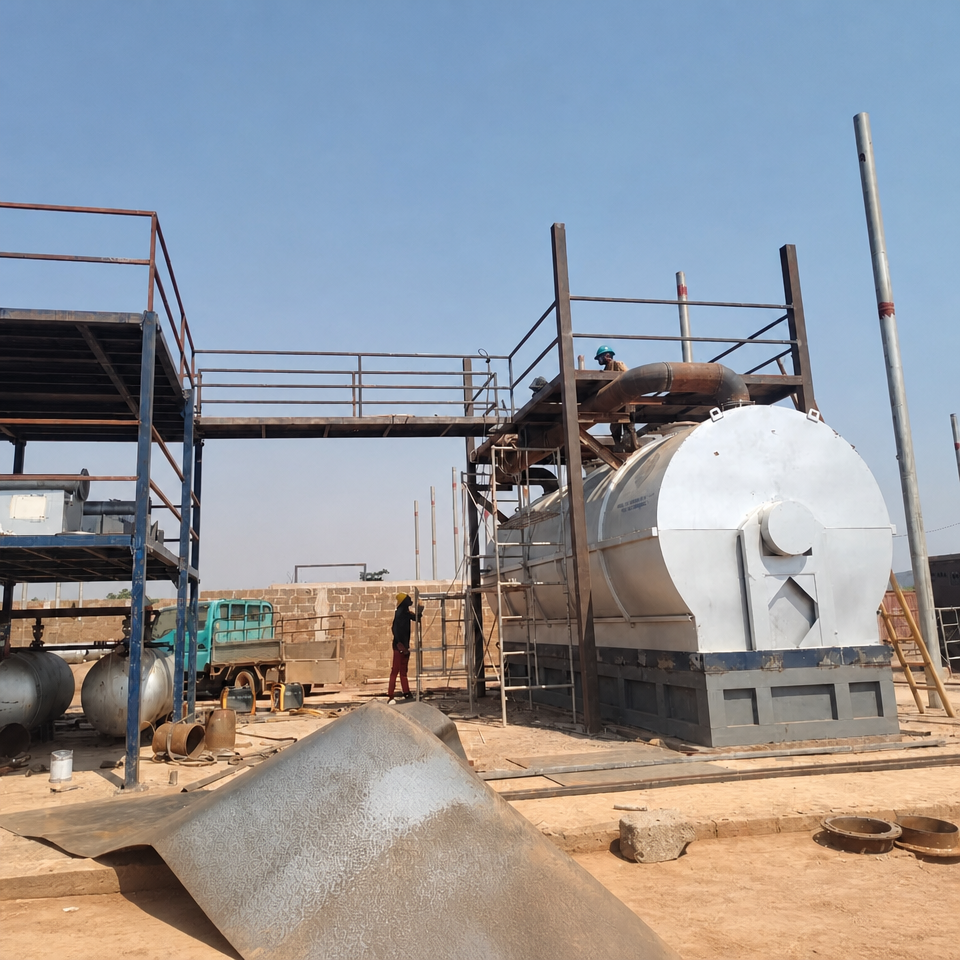 Waste Plastic/Tyre Pyrolysis & Distillation Equipment / 5