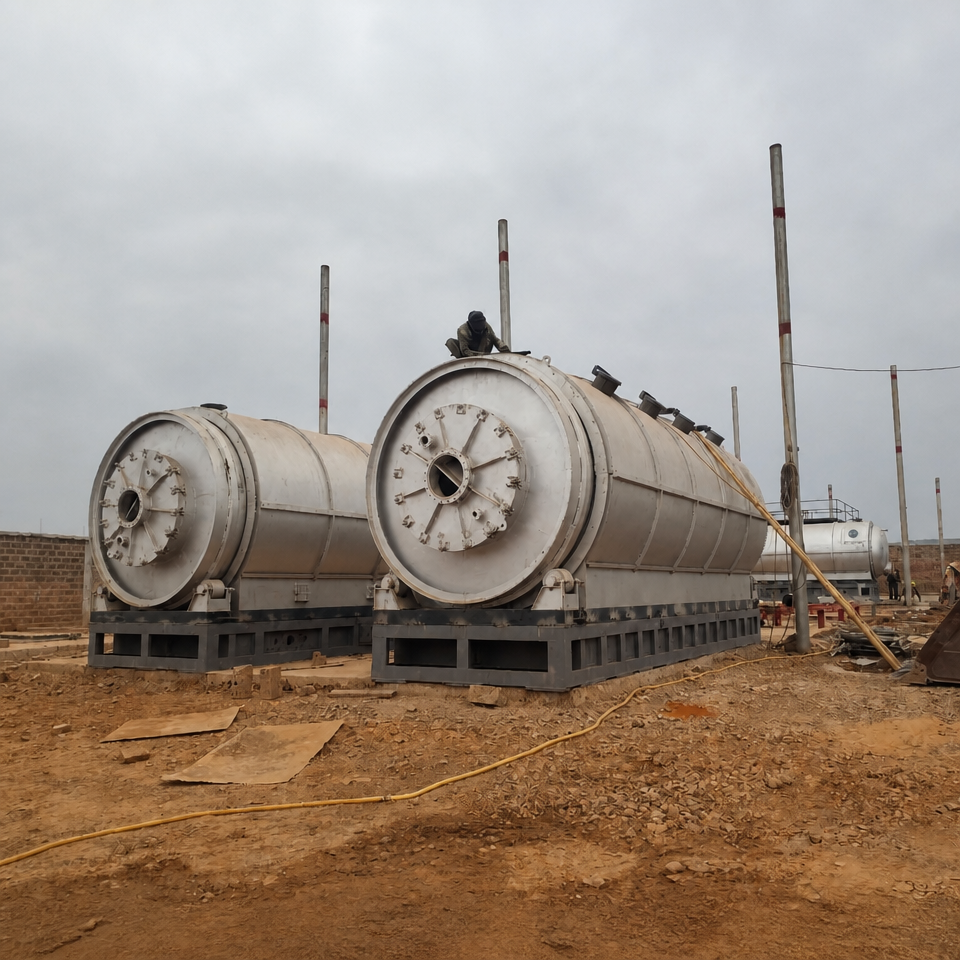 Waste Plastic/Tyre Pyrolysis & Distillation Equipment / 4