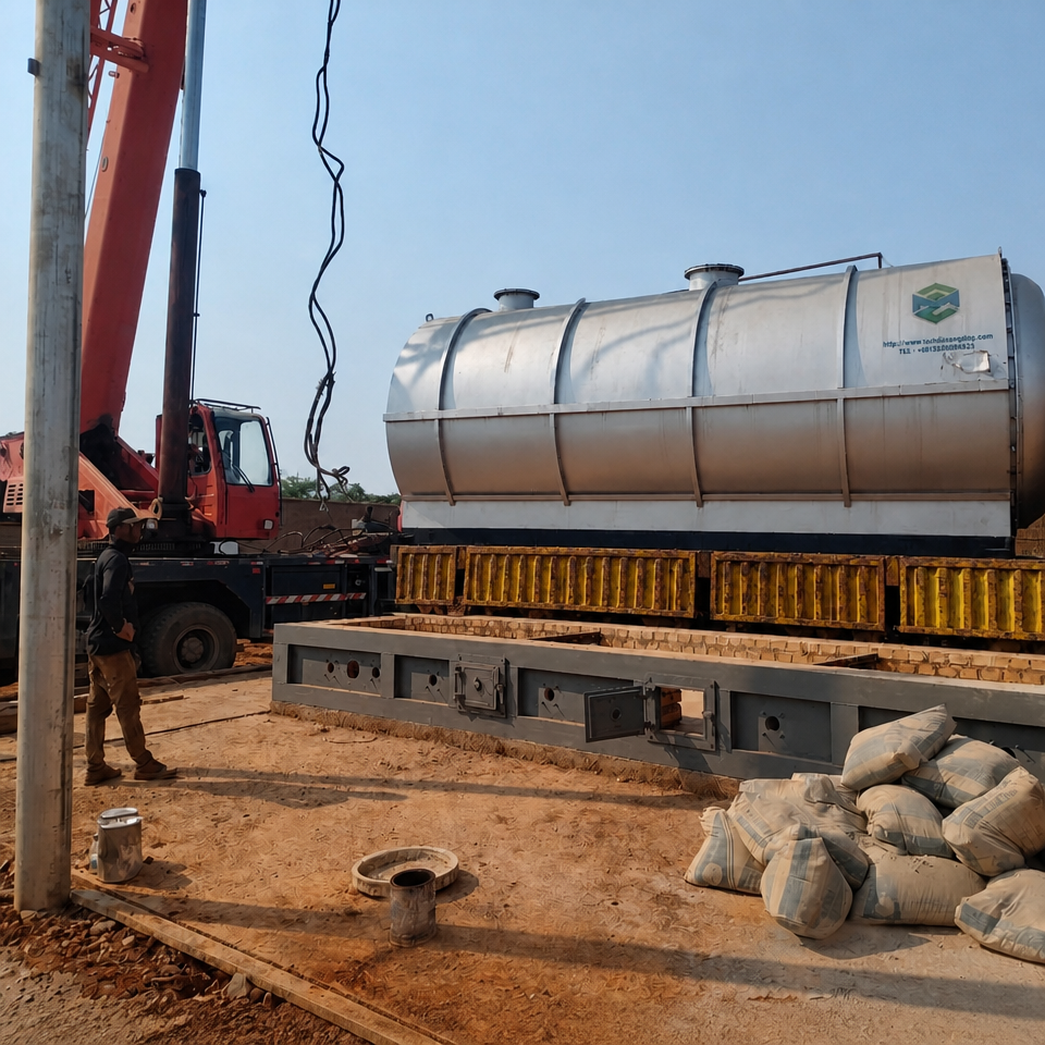 Waste Plastic/Tyre Pyrolysis & Distillation Equipment / 6