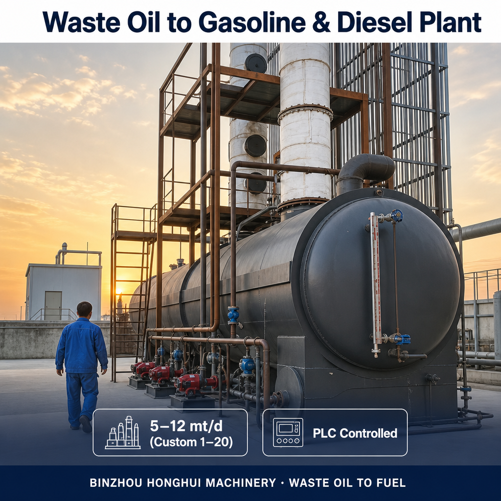 Waste Plastic/Tyre Pyrolysis & Distillation Equipment / 7