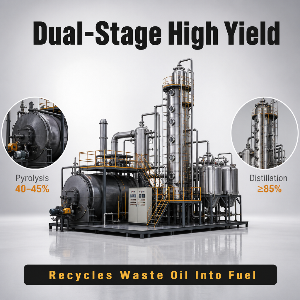 One‑Stop Turnkey Line: From Waste Tyres to Diesel / 4