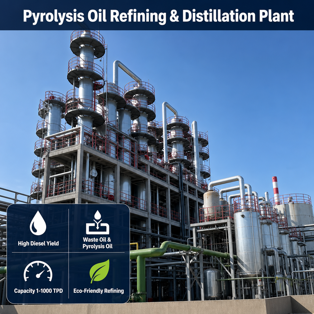 One‑Stop Turnkey Line: From Waste Tyres to Diesel / 7