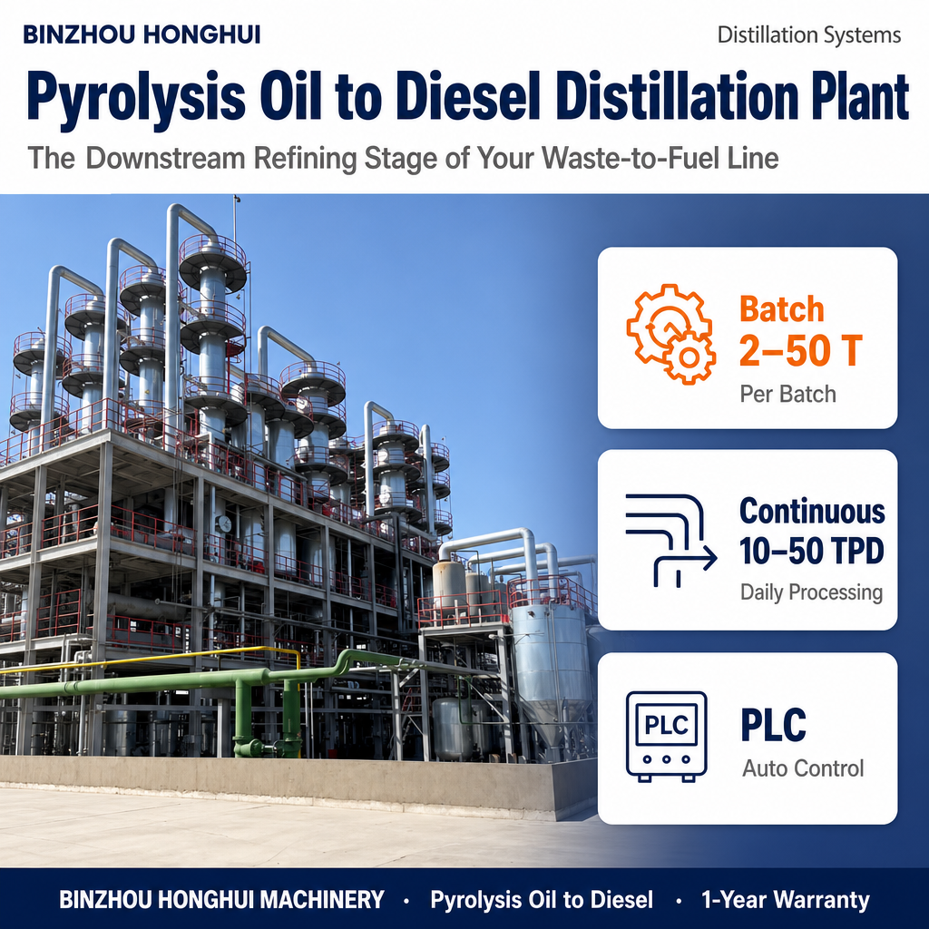 Pyrolysis Oil to Diesel Distillation Plant / 4