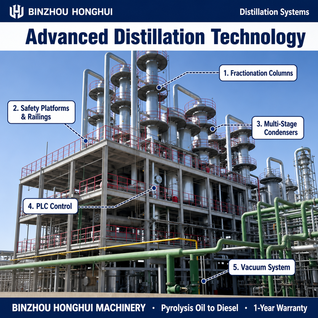 Pyrolysis Oil to Diesel Distillation Plant / 5