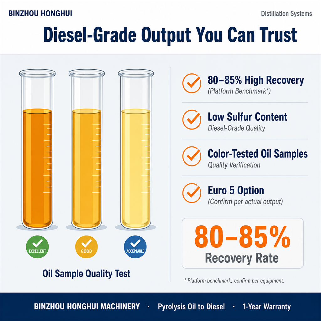 Pyrolysis Oil to Diesel Distillation Plant / 6