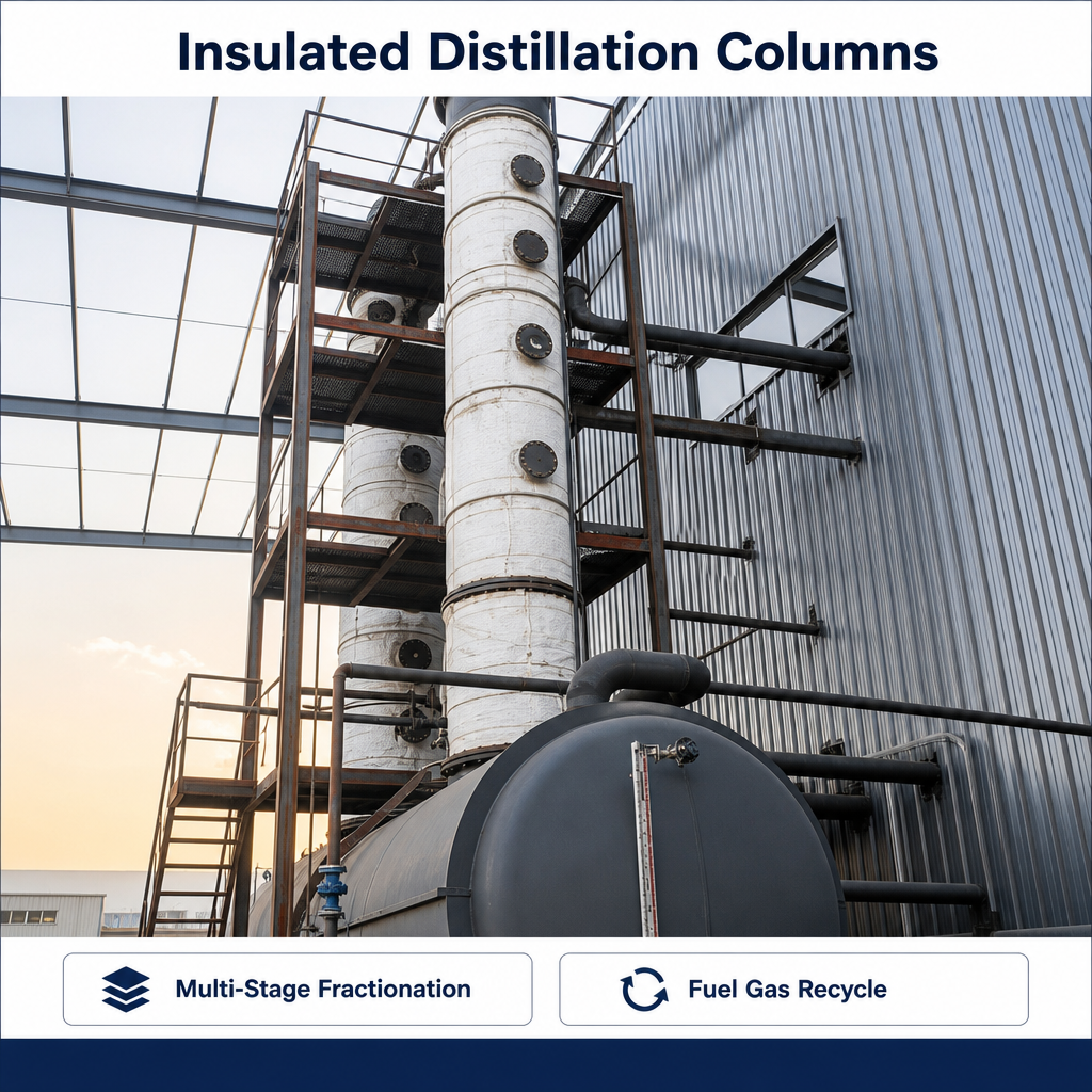 Pyrolysis Oil to Diesel Distillation Plant / 3
